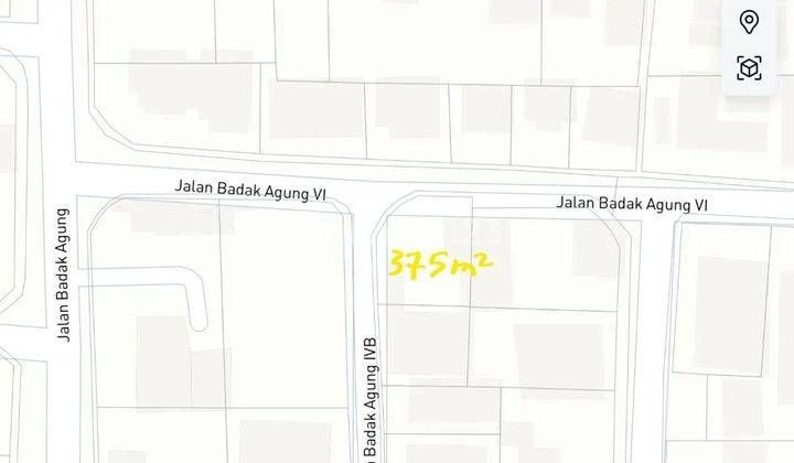 Land on Jalan badak agung central renon, road access 8 meters 1