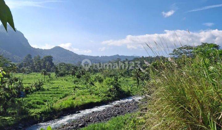 Tanah premium los sungai view sawah, gunung, lembah dan bukit di Karangasem 2