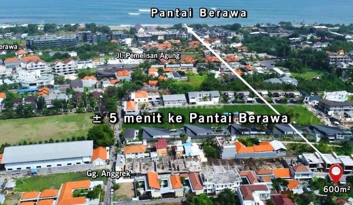 Tanah Kawasan villa di Canggu, akses jalan 4 meter 2