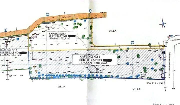 Nego, Tanah di Seminyak, bisa ambil 1670m2 Sudah tembok keliling 2