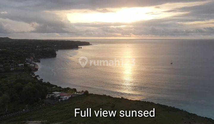 Sisa 2 unit, Tanah los tebing pantai Bingin full view laut dan sunset 1