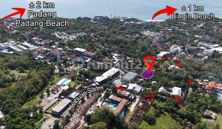 Tanah Komersial Strategis Dekat Pantai Bingin Uluwatu