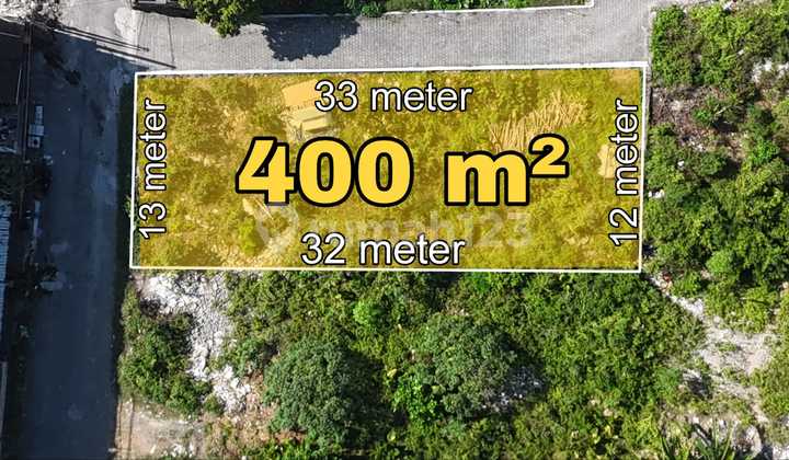 Tanah View Laut Dekat Pantai Lingkungan Villa Ungasan Uluwatu 