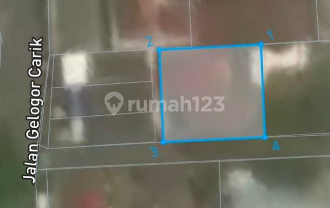 Tanah 306M² Bonus Bangunan Rumah di Glogor Carik