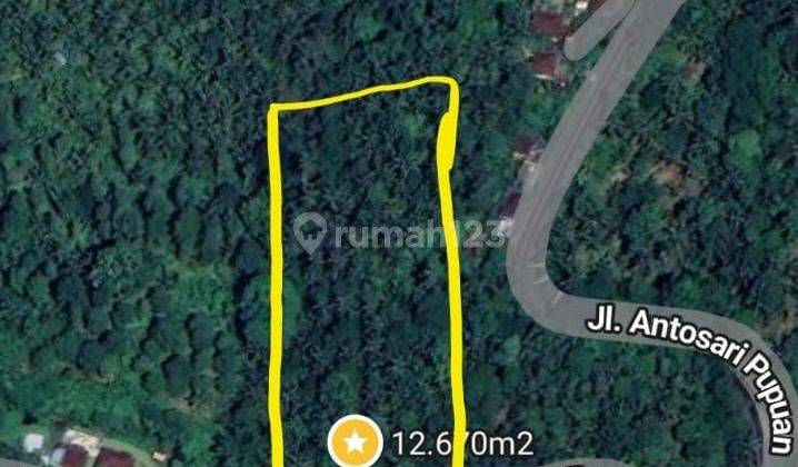 High contour land on Antosari Tabanan highway, 10 meter road access 1