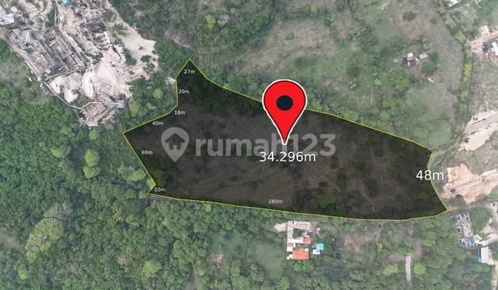 Tanah Luas 3,4 Ha View Laut Eksklusif Di Uluwatu