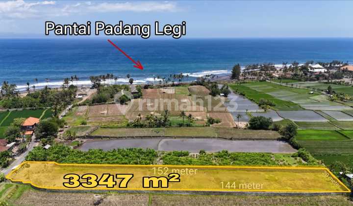 Tanah 250M ke Pantai Padang Legi, View Laut