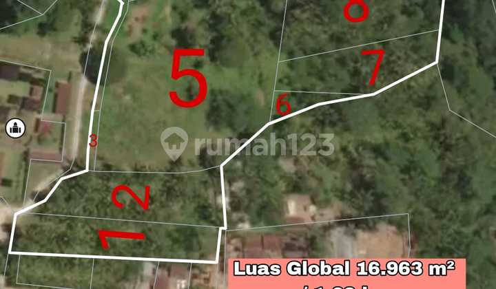 Tanah Los Tebing Sungai Wos Payangan Ubud 1