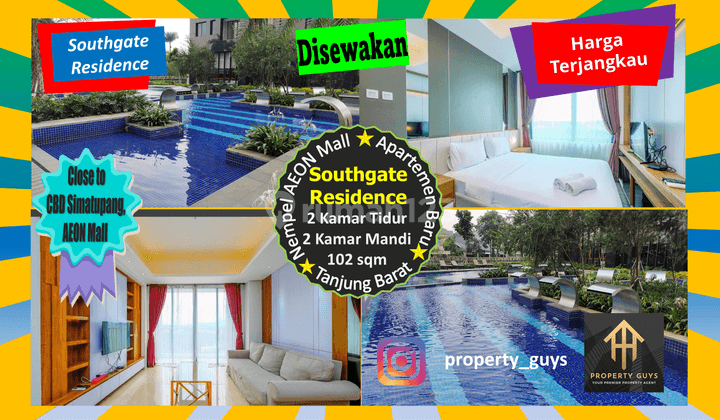 Termurah di Tb Simatupang. Type 2 BR Luas 102 Fully Furnished 1