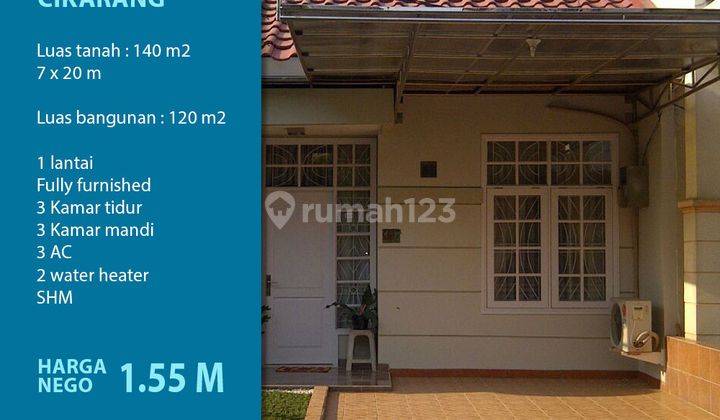 rumah 1 lantai fully furnished di beverly lippo cikarang 1