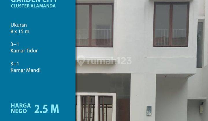 Dijual Rumah Baru 2lt 3BR Jakarta Garden City Jakarta Timur 1