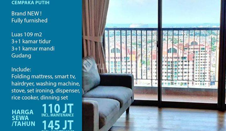 apartemen holland village new, furnished, siap huni 4BR 1