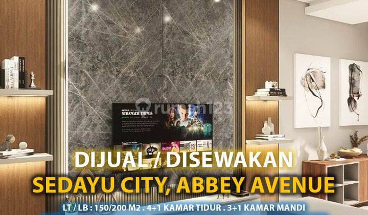 Dijual atau Disewakan rumah Sedayu City Abbey Avenue NEW 1