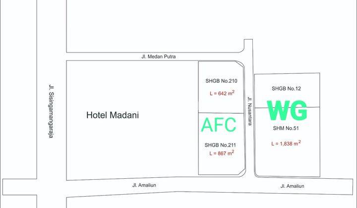 Di Jual Wisma Garuda Hotel di Jl. Nusantara No.15, Kotamatsum Iii, Kec. Medan Kota, Kota Medan, Sumatera Utara 20212, Medan 16