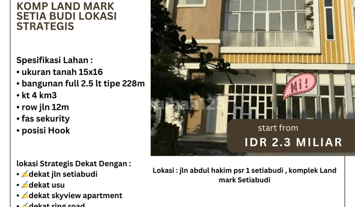 di Jual Rumah Mewah Harga Murah Kawasan Setia Budi Medan  1