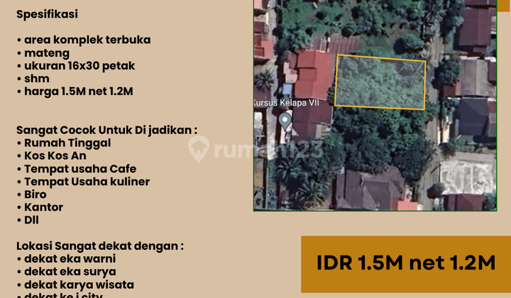 di Jual Tanah Cocok Kali Rumah di Johor Bagus 1