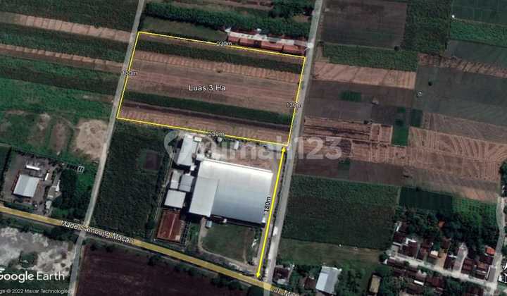 Tanah zona industri dekat pintu tol sragen timur 4