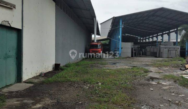 Gudang lokasi strategis pinggir jalan harga masih negoo 2