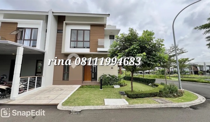 Rumah Hoek Summarecon Bekasi Olive Residence View Danau 2 Lantai Siap Huni 2