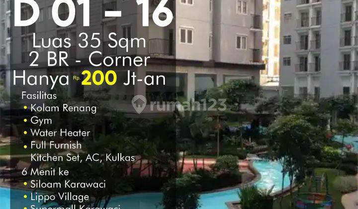 Dijual Apartement Paragon Village Type 2 BR Full Furnished Binong 9