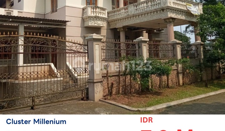 Dijual Lelang Rumah Besar Mewah Luas 1.194 Meter, Murah di Perum Taman Permata Binong Curug Tangerang