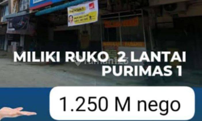 Dijual 1,25milliar Ruko Puri Mas 1 Batam Centre  1