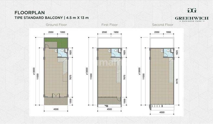 Dijual Cepat Ruko Baru 3 Lantai Greenwich Business Park, Bsd City 2