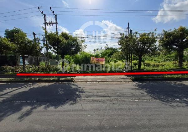 Land On Main Road, Bitera, Gianyar, Near Kapten I Wayan Dipta Stadium And Ubud Area, Suitable For Business