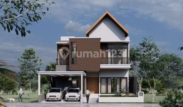 Rumah 2 Lantai Dekat Sekolah Dharma Yudha dan Apple Tree di Pekanbaru