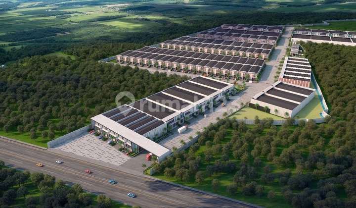 Gudang baru modern 2 lantai pinggir jalan besar dijual di Pekanbaru 1
