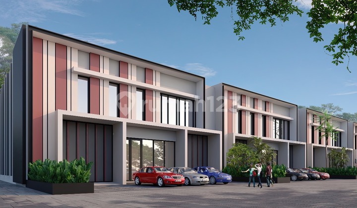 Gudang baru modern 2 lantai pinggir jalan besar dijual di Pekanbaru