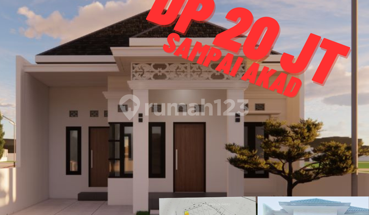 Rumah Baru di Jual Type 45 Dp 20 Jt Sampai Akad di Jl Hangtuah  1