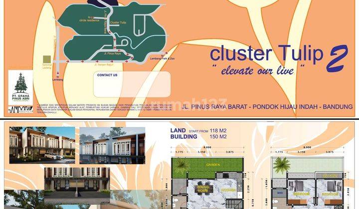 Rumah baru di komplek pondok hijau Indent 8 Bulan 2