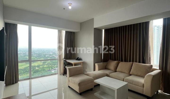 2BR fully furnished apartment with golf view at URes 2 Lippo Karawaci