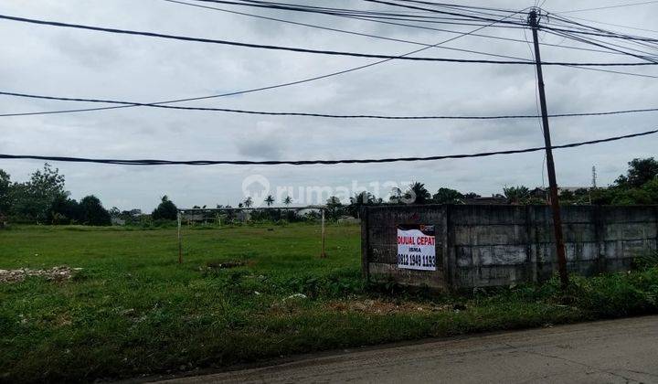 Dijual tanah peruntukan pabrik atau gudang di padat karya curug tangerang 1