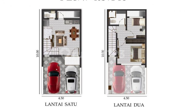 Dijual Rumah Cluster Hawaii Cove 4,5x10 Posisi Badan 2