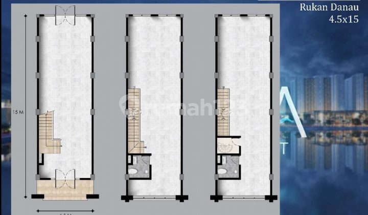 For Sale And For Rent Osaka Shop House Size 4.5x15 Lake View PIK2