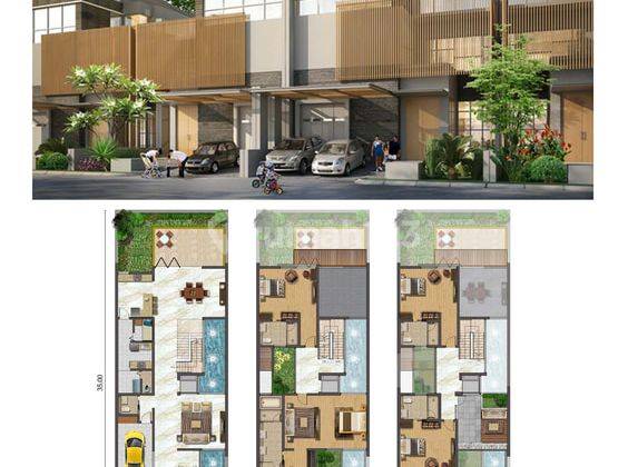 Dijual Rumah Cluster The Chopin Signature Boulevard Uk 10x30 Pik 1