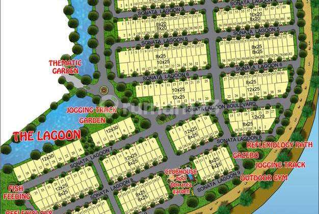 Dijual Kavling Sonata Lagoon Uk 12x25 Unit Gandeng 2