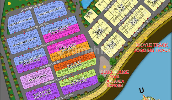 Dijual Kavling Residensial Serenade Lagoon 10x20