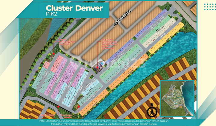 Dijual Rumah Cluster Denver Uk 8x15 Posisi Badan Type Pearl Pik2 2