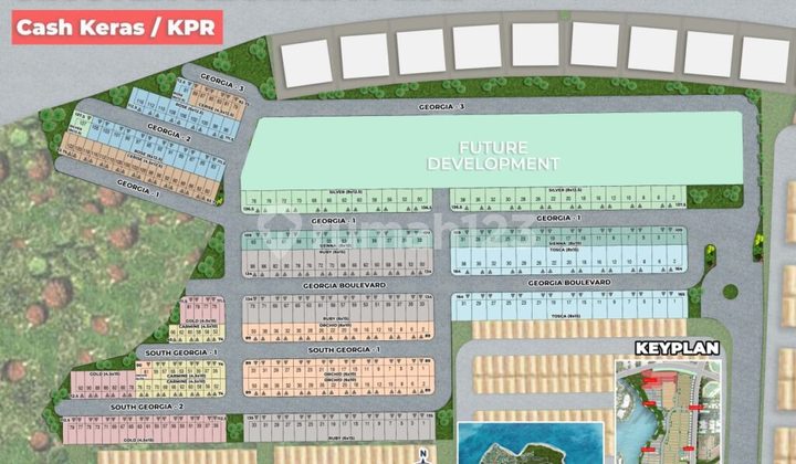 Dijual Rumah Cluster Georgia Uk 6x10 Type Orchid Badan 2