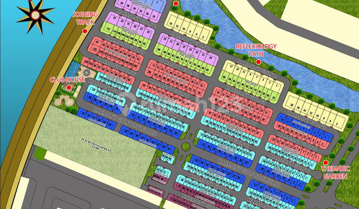Dijual Rumah Cluster Harmony Golf Posisi Hoek 2