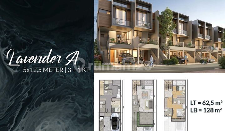 Rumah Golf Island Cluster Piano 5x12.5 Hadap Utara