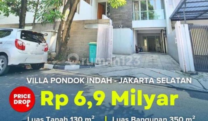 ( Rumah Mewah Minimalis 3 lantai ) Villa Pondok Indah Kebayoran Lama Jakarta Selatan