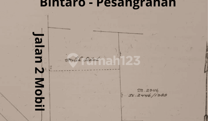 ( Tanah Kavling Strategis Belakang Kantor Kelurahan Bintaro Pesanggrahan JL Deplu raya ) Jakarta Selatan 