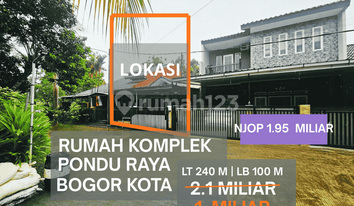 ( Jual Butuh di Bawah NJOP 45 Pesen Rumah Dalam Komplek ) Pandu Raya Bogor Kota ( Jual Butuh di Bawah NJOP 45 Pesen Rumah Dalam Komplek ) Pandu Raya Bogor Kota