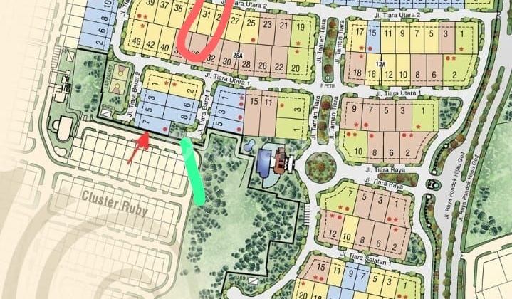 Kavling Siap Bangun Posisi Badan Cluster Tiara PHG Gading Serpong