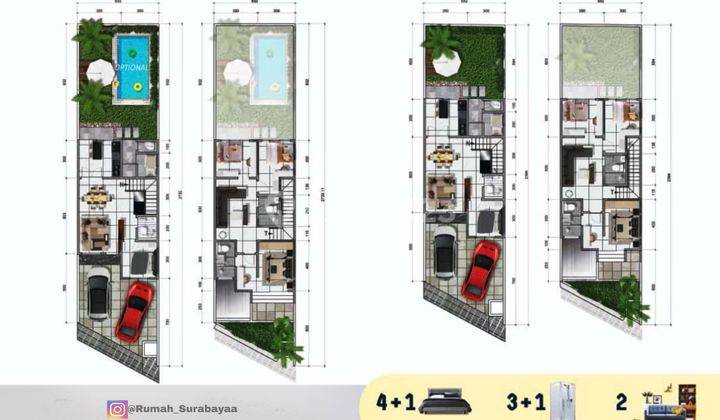 Rumah Baru 2 Lantai di Kendangsari Tenggilis Surabaya  2