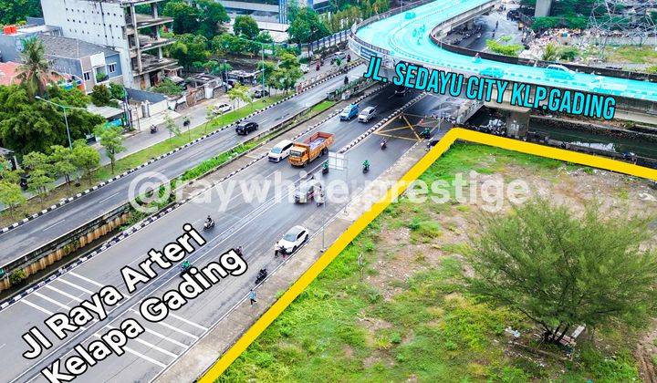 Kavling Komersial Posisi Hook, 5174m2, Arteri Kelapa Gading 2